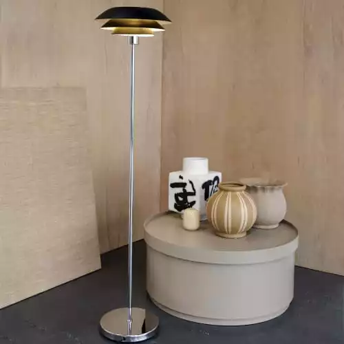Dyberg Larsen Lampadaires Lampadaire En Métal Noir Mat, H 133 Cm D 31 Cm 3 Dyberg Larsen Lampadaires Lampadaire En Métal Noir Mat, H 133 Cm D 31 Cm – Image 3