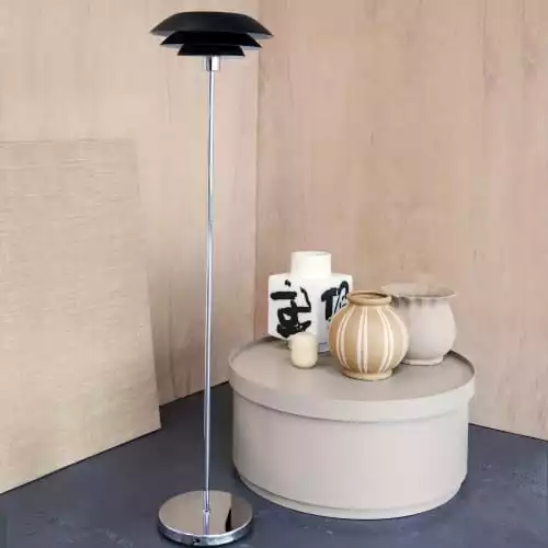 Dyberg Larsen Lampadaires Lampadaire En Métal Noir Mat, H 133 Cm D 31 Cm 4 Dyberg Larsen Lampadaires Lampadaire En Métal Noir Mat, H 133 Cm D 31 Cm – Image 4