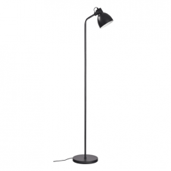 Dyberg Larsen Lampadaires Lampadaire En Métal Noir Mat, H 149,5 Cm D 15 Cm
