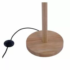 Rendez Vous Déco Lampadaires Lampadaire En Papier Blanc Et Bois D'hévéa -Luminaires Soldes Boutique lampadaire en papier blanc et bois d hevea 4