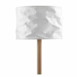 Rendez Vous Déco Lampadaires Lampadaire En Papier Blanc Et Bois D'hévéa -Luminaires Soldes Boutique lampadaire en papier blanc et bois d hevea 5