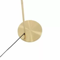 QAZQA Lampadaires Lampadaire En Plastique Doré/laiton -Luminaires Soldes Boutique lampadaire en plastique dore laiton 1
