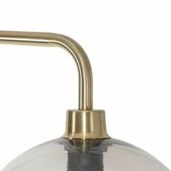 QAZQA Lampadaires Lampadaire En Plastique Doré/laiton -Luminaires Soldes Boutique lampadaire en plastique dore laiton 2