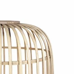 QAZQA Lampadaires Lampadaire En Rotin Beige -Luminaires Soldes Boutique lampadaire en rotin beige 3