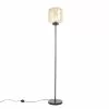 QAZQA Lampadaires Lampadaire En Verre Beige