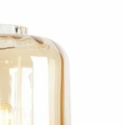 QAZQA Lampadaires Lampadaire En Verre Beige -Luminaires Soldes Boutique lampadaire en verre beige 4