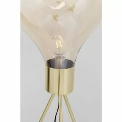 Kare Design Lampadaires Lampadaire En Verre Et Acier Doré H160 -Luminaires Soldes Boutique lampadaire en verre et acier dore h160 3