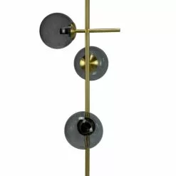 Dyberg Larsen Lampadaires Lampadaire En Verre Fumé Et Laiton, H 160 Cm D 34 Cm 6 Dyberg Larsen Lampadaires Lampadaire En Verre Fumé Et Laiton, H 160 Cm D 34 Cm -Luminaires Soldes Boutique lampadaire en verre fume et laiton h 160 cm d 34 cm 2