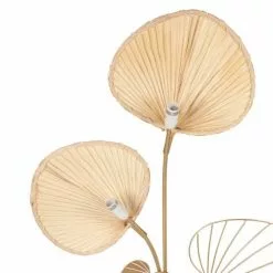 Maisons Du Monde Lampadaires Lampadaire Ginkgo En Métal Doré Et Bambou H145 -Luminaires Soldes Boutique lampadaire ginkgo en metal dore et bambou h145 1000 5 16 204770 4