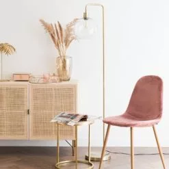 Maisons Du Monde Lampadaires Lampadaire Globe En Verre Et Métal Doré H155 -Luminaires Soldes Boutique lampadaire globe en verre et metal dore h155 1000 4 23 201046 3