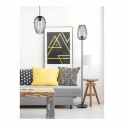 Lampea Lampadaires Lampadaire Industriel En Métal Noir 160 Cm -Luminaires Soldes Boutique lampadaire industriel en metal noir 160 cm 4
