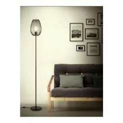Lampea Lampadaires Lampadaire Industriel En Métal Noir 160 Cm -Luminaires Soldes Boutique lampadaire industriel en metal noir 160 cm 5