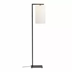 It's About Romi Lampadaires Lampadaire Noir Avec Abat-jour Blanc H160cm