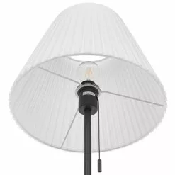 Beliani Lampes à Poser Lampadaire Noir Et Blanc En Métal -Luminaires Soldes Boutique lampadaire noir et blanc en metal 4