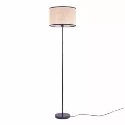 LUMISKY Lampadaires Lampadaire Salon Fibre Naturelle Beige H162CM