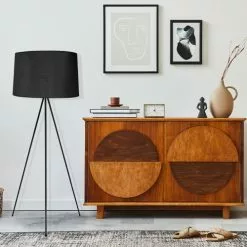 LUMISKY Lampadaires Lampadaire Salon Métal Noir H140CM -Luminaires Soldes Boutique lampadaire salon metal noir h140cm 4