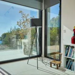 LUMISKY Lampadaires Lampadaire Salon Métal Noir H150CM -Luminaires Soldes Boutique lampadaire salon metal noir h150cm 3