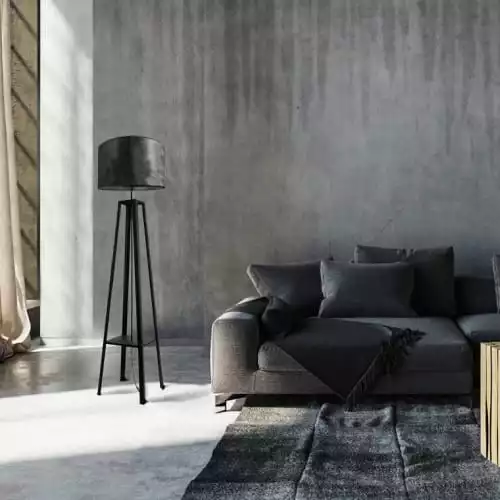 Metropolight Lampadaires Lampadaire Simili Cuir/métal H170,5cm 2 Metropolight Lampadaires Lampadaire Simili Cuir/métal H170,5cm – Image 2