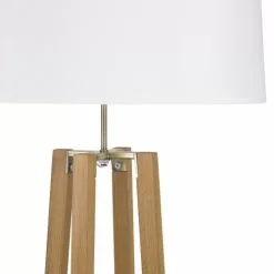 Maisons Du Monde Lampadaires Lampadaire Trépied En Chêne Et Abat-jour Blanc H160 -Luminaires Soldes Boutique lampadaire trepied en chene et abat jour blanc h160 1000 0 16 174471 2