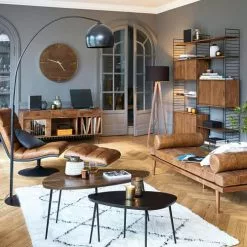 Maisons Du Monde Lampadaires Lampadaire Trépied En Frêne Et Abat-jour Noir H155 -Luminaires Soldes Boutique lampadaire trepied en frene et abat jour noir h155 1000 11 10 190496 3