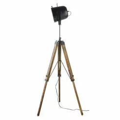 Maisons Du Monde Lampadaires Lampadaire Trépied En Manguier Et Métal Noir H130 -Luminaires Soldes Boutique lampadaire trepied en manguier et metal noir h130 1000 12 37 191466 3