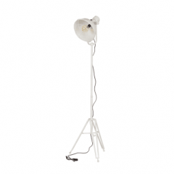 Bepurehome Lampadaires Lampadaire Trépied Métal Blanc Lampe Sur Pied