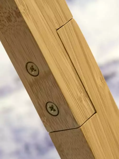 Good & Mojo Lampadaires Lampadaire Tripode Bambou Et Lin Naturel Blanc H160cm 4 Good & Mojo Lampadaires Lampadaire Tripode Bambou Et Lin Naturel Blanc H160cm – Image 4