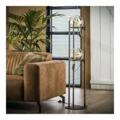 Lampea Lampadaires Lampadaire Vintage En Métal Argent 130 Cm -Luminaires Soldes Boutique lampadaire vintage en metal argent 130 cm 2