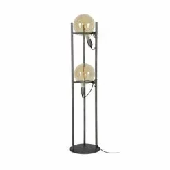 Lampea Lampadaires Lampadaire Vintage En Métal Argent 130 Cm