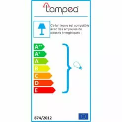 Lampea Lampadaires Lampadaire Vintage En Métal Noir 2 Lampes -Luminaires Soldes Boutique lampadaire vintage en metal noir 2 lampes 2