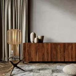 Lo Select Lampes à Poser Lampadairebamboo Bois E27 -Luminaires Soldes Boutique lampadairebamboo bois e27 2