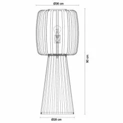 Lo Select Lampes à Poser Lampadairebamboo Bois E27 -Luminaires Soldes Boutique lampadairebamboo bois e27 3