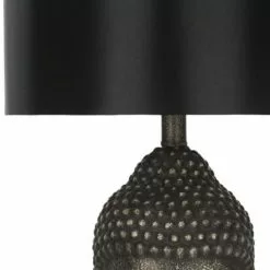 Safavieh Lampes à Poser Lampe à Poser Abat-jour En Tissu Et Pied En Résine Noir (x2) -Luminaires Soldes Boutique lampe a poser abat jour en tissu et pied en resine noir x2 3