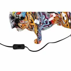 Wadiga Lampes à Poser Lampe à Poser Chien Bouledogue Multicolore 38x36x47cm -Luminaires Soldes Boutique lampe a poser chien bouledogue multicolore 38x36x47cm 3