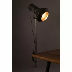 Dutchbone Lampes à Poser Lampe à Poser Design En Métal Noir -Luminaires Soldes Boutique lampe a poser design en metal noir 2