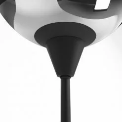 Potiron Paris Lampes à Poser Lampe à Poser Design En Métal Noir Et Verre Fumé -Luminaires Soldes Boutique lampe a poser design en metal noir et verre fume 2