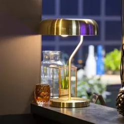 Dutchbone Lampes à Poser Lampe à Poser Design Métal Finitions Dorées Or -Luminaires Soldes Boutique lampe a poser design metal finitions dorees or 3