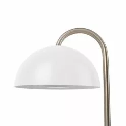 Present Time Lampes à Poser Lampe à Poser Dome Métal Blanc -Luminaires Soldes Boutique lampe a poser dome metal blanc 5