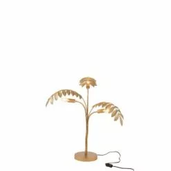 Meubles & Design Lampes à Poser Lampe à Poser Doré Palmier -Luminaires Soldes Boutique lampe a poser dore palmier 2