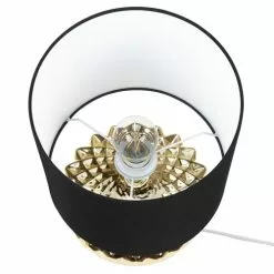 Beliani Lampes à Poser Lampe à Poser Dorée -Luminaires Soldes Boutique lampe a poser doree 3