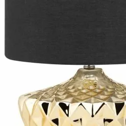 Beliani Lampes à Poser Lampe à Poser Dorée -Luminaires Soldes Boutique lampe a poser doree 4