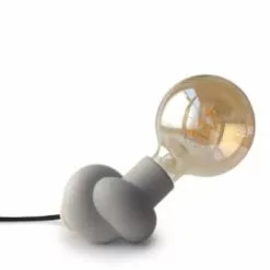 Gone's Lampes à Poser Lampe à Poser En Béton Et Bois Cordon Noir Ampoule LED Edison 10 Gone's Lampes à Poser Lampe à Poser En Béton Et Bois Cordon Noir Ampoule LED Edison -Luminaires Soldes Boutique lampe a poser en beton et bois cordon noir ampoule led edison 4