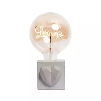 Junny Lampes à Poser Lampe à Poser En Béton Bleu Pétrole Avec Son Ampoule à Message 6 Junny Lampes à Poser Lampe à Poser En Béton Bleu Pétrole Avec Son Ampoule à Message – Image 6