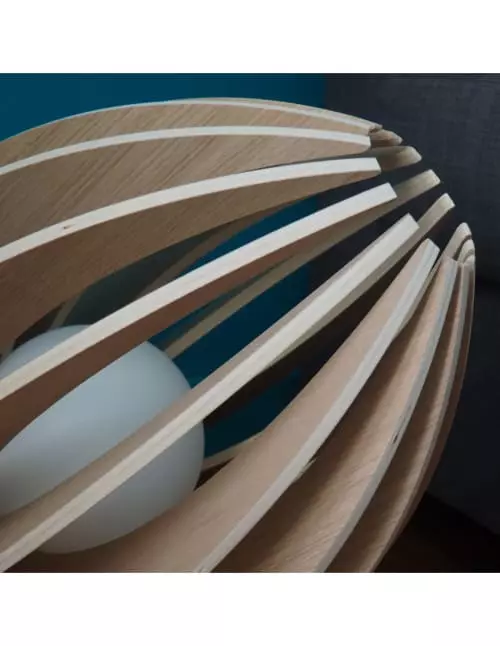 Gone's Lampes à Poser Lampe à Poser En Bois Avec Fil Blanc Et Ampoule 3 Gone's Lampes à Poser Lampe à Poser En Bois Avec Fil Blanc Et Ampoule – Image 3