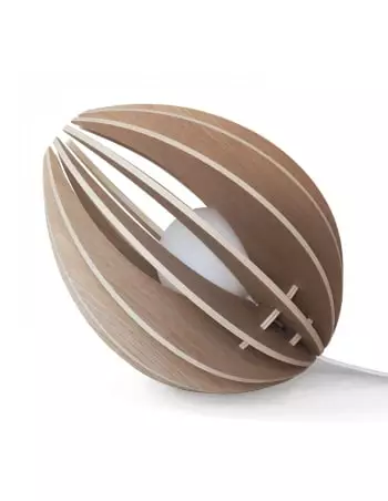 Gone's Lampes à Poser Lampe à Poser En Bois Avec Fil Blanc Et Ampoule 6 Gone's Lampes à Poser Lampe à Poser En Bois Avec Fil Blanc Et Ampoule – Image 6