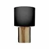 Pirouette Paris Lampes à Poser Lampe à Poser En Bois De Suar Abat-jour Noir