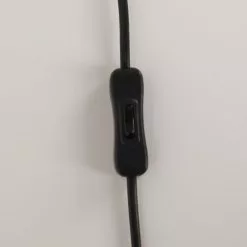 Zuiver Lampes à Poser Lampe à Poser En Bois Noir Et Abat Jour Gris -Luminaires Soldes Boutique lampe a poser en bois noir et abat jour gris 3