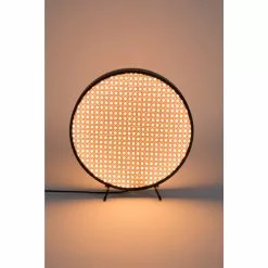 Zuiver Lampes à Poser Lampe à Poser En Cannage Naturel -Luminaires Soldes Boutique lampe a poser en cannage naturel 2