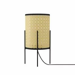 Potiron Paris Lampes à Poser Lampe à Poser En Métal Et Rotin