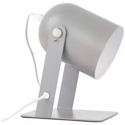 Brilliant Lampes à Poser Lampe à Poser En Métal Gris Orientable H22cm -Luminaires Soldes Boutique lampe a poser en metal gris orientable h22cm 3